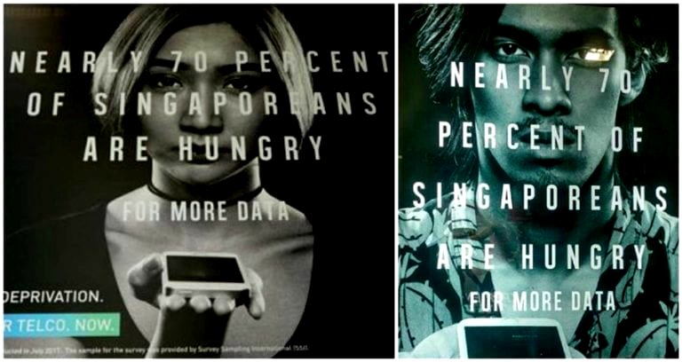 Singaporean Ad Sparks Debate After Equating Data Deprivation With Hunger and Poverty