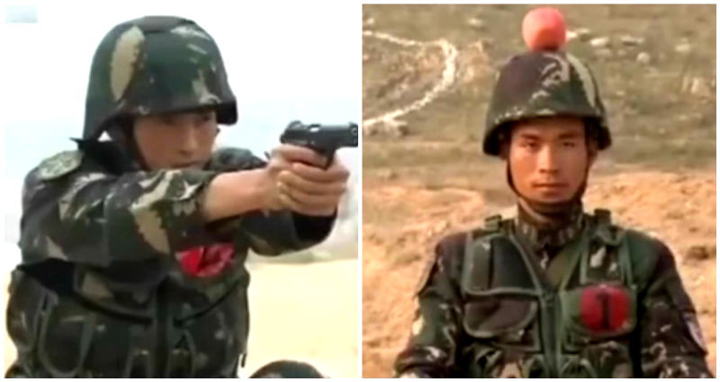 Chinese Soldiers Shoot Apples Off Each Other’s Heads to Improve Trust