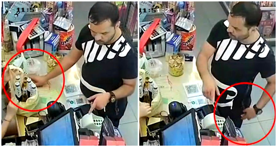 Foreigner in China Arrested After Stealing Cashier’s Phone Like a Ninja