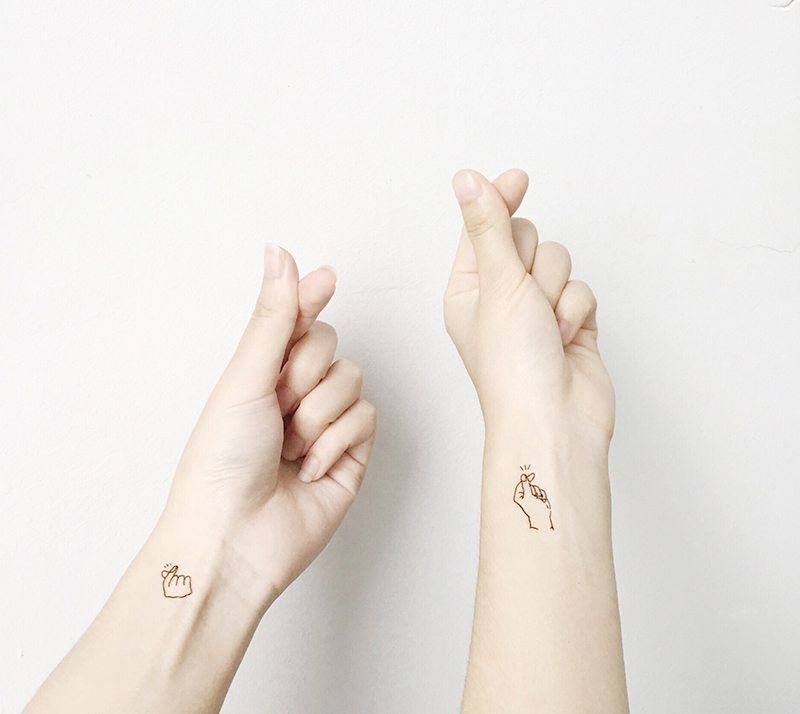 10 Best Finger Heart Tattoo IdeasCollected By Daily Hind News