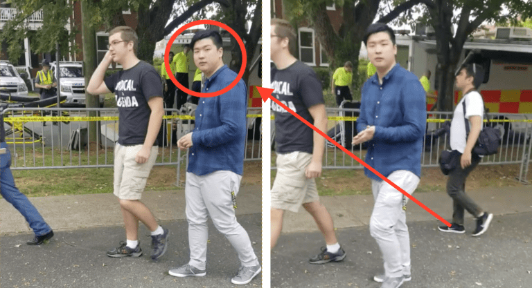 Asian Man Caught on Camera Allegedly Marching With White Supremacists in Charlottesville