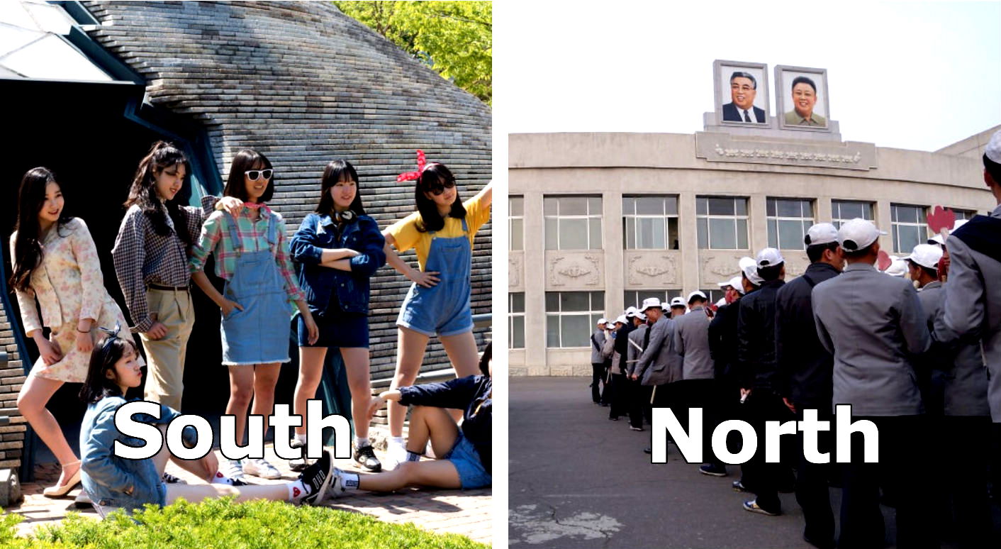 Intriguing Photos Reveal Life in North Korea vs. South Korea