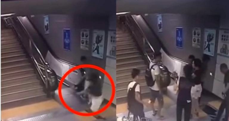 Chinese Woman Swallowed by Gaping Hole in Train Station