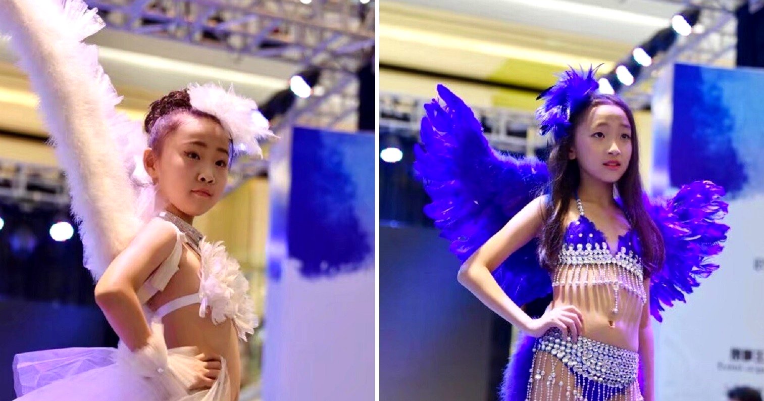 Little Girls Used in Victoria Secret-Style Fashion in China Sparks Outrage