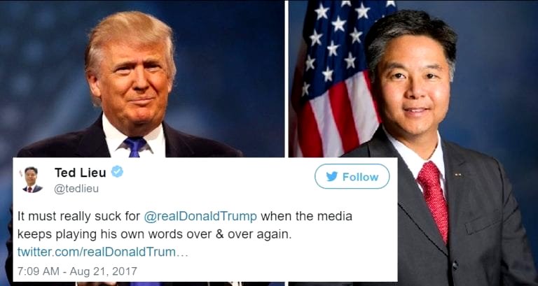 11 Times Congressman Ted Lieu Beat Donald Trump at His Own Twitter Game