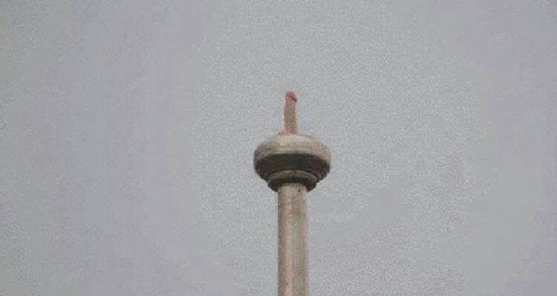 Art Student in China Gets In Trouble For Placing Dildo Atop Flagpole