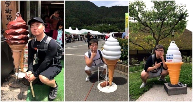 Man Goes Viral After Taking Photos of Every Ice Cream Cone He Sees in Japan