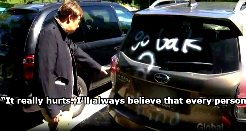 Chinese-Canadian Man Finds His SUV is Vandalized With Racist Graffiti