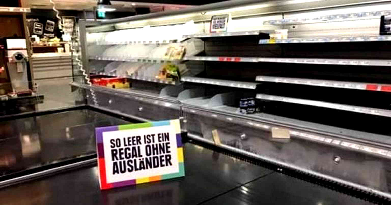 German Market Removes All Foreign-Made Items to Prove a Point About Racism