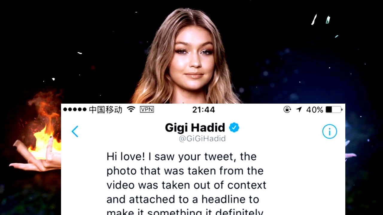 Gigi Hadid Addresses Racist Instagram Video Towards Asians in Private DM to Fan