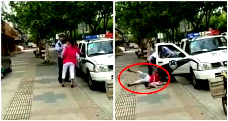 Police Caught on Camera Attacking Woman and Her Baby Over Parking Fine in China