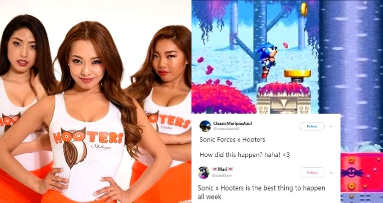 Sega Teaming Up With Hooters Japan to Promote the Latest ‘Sonic’ Game is 90s AF