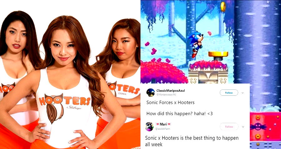 Sega Teaming Up With Hooters Japan to Promote the Latest ‘Sonic’ Game is 90s AF