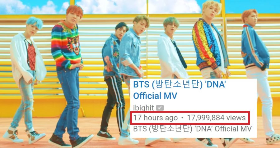 Bts hot sale youtube record