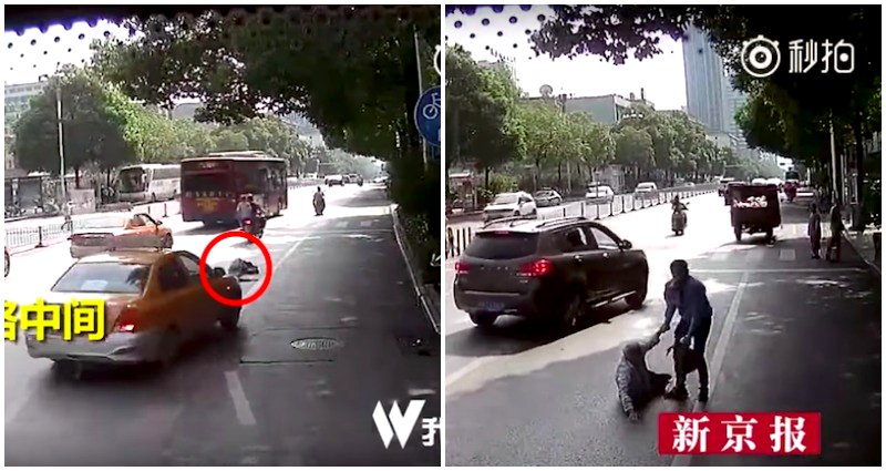 Chinese Netizens Outraged After Fallen Elderly Man is Ignored By 22 People on Busy Road
