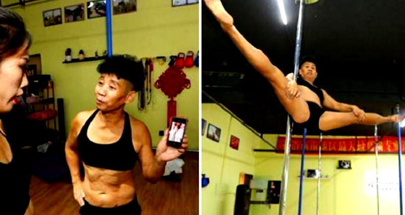 69-Year-Old Grandpa in China Amazes Netizens With Epic Pole Dancing Skills