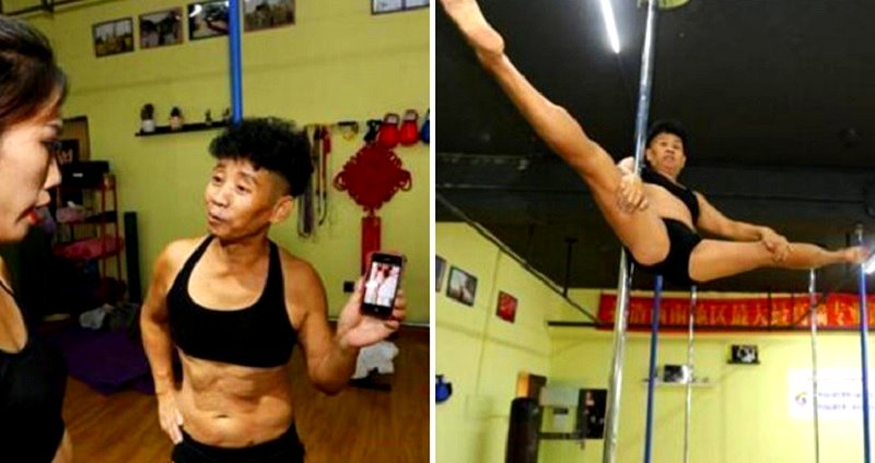 69-Year-Old Grandpa in China Amazes Netizens With Epic Pole Dancing Skills