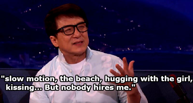 Jackie Chan is Frustrated That Hollywood Never Casts Him in Romantic Roles