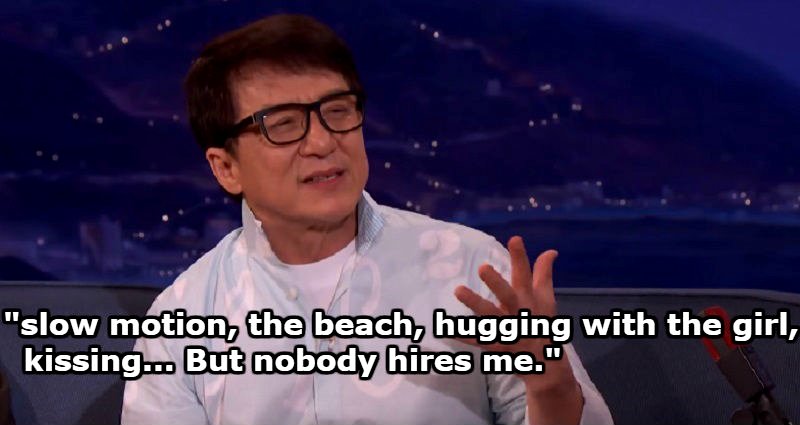Jackie Chan is Frustrated That Hollywood Never Casts Him in Romantic Roles