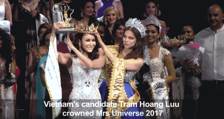 Vietnam Crowned Mrs. Universe 2017 in Pageant That Stands Against Violence Towards Women