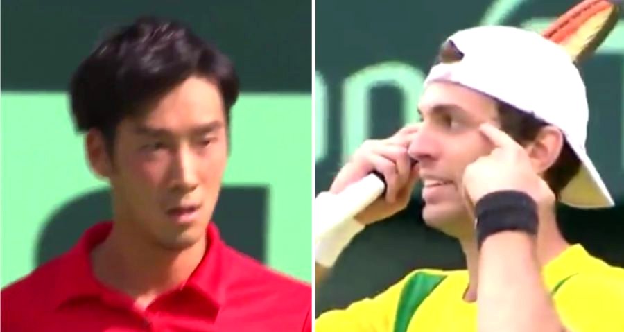 Brazilian Tennis Player Fined $1,500 For Doing Racist ‘Slant Eyes’ During Game Against Japan