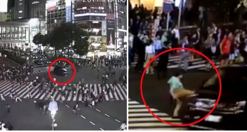 Video Captures Terrifying Moment Van Speeds Through Tokyo’s Most Crowded Intersection