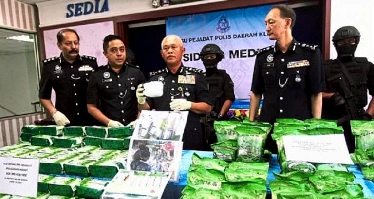 Chinese Tea Boxes Hiding $3 Million Worth of Ketamine Discovered in Malaysia