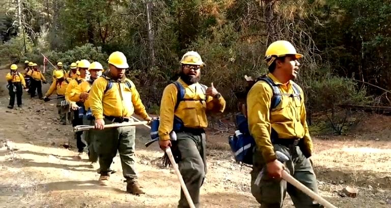 Samoan Firefighters Sing in the Forest to Recover After Battling California Wildfires