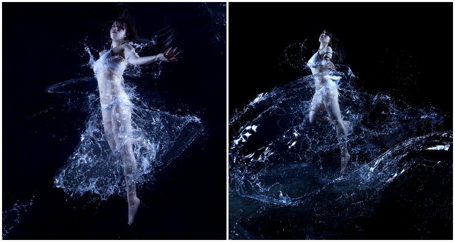 Japanese Photographer Stuns Netizens By Creating a Real Dress Made of Water