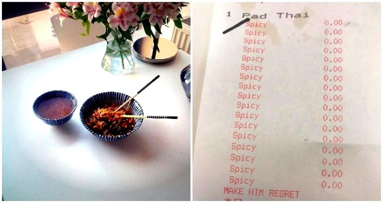 Man Risks Everything By Asking For Extra Spicy Pad Thai