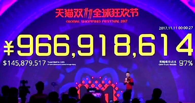 Jack Ma’s Alibaba Makes Record-Breaking $25 Billion in Singles’ Day Sales