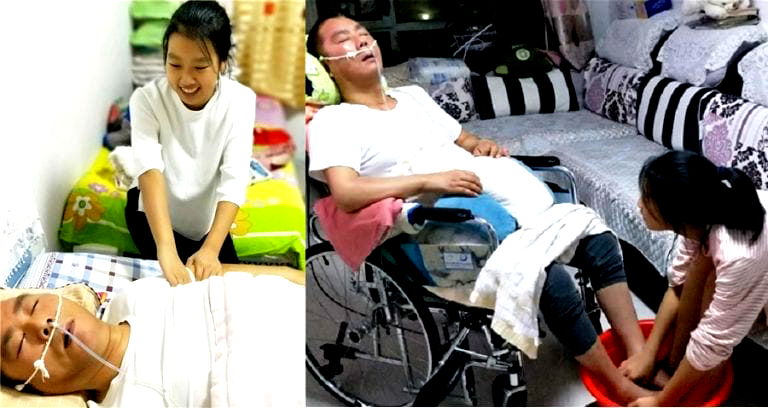 Teen Dedicates Her Life to Care For Severely Disabled Father