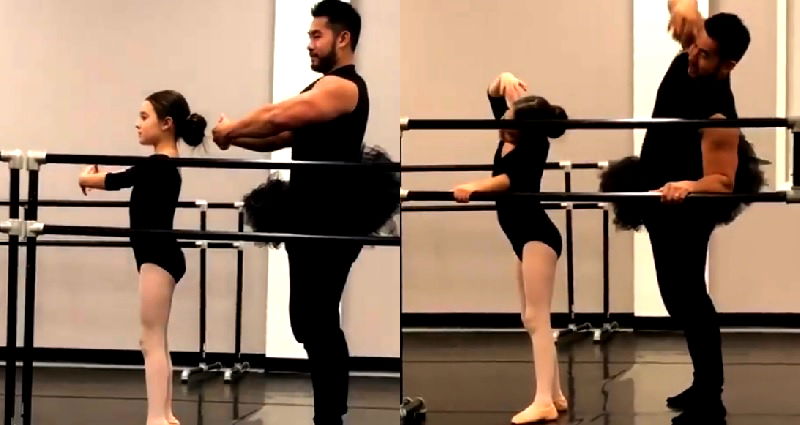 Bodybuilder Dad Rocks Tutu to Make Daughter Happy During Ballet Parent Night