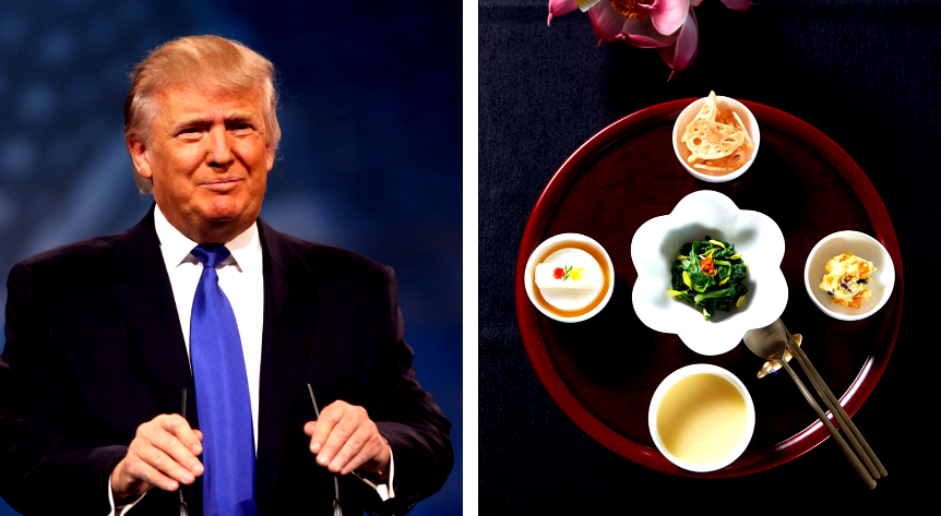 Donald Trump Eats Lavish Dinner in South Korea With 360-Year-Old Soy Sauce