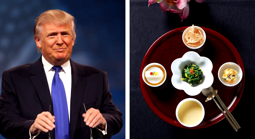 Donald Trump Eats Lavish Dinner in South Korea With 360-Year-Old Soy Sauce