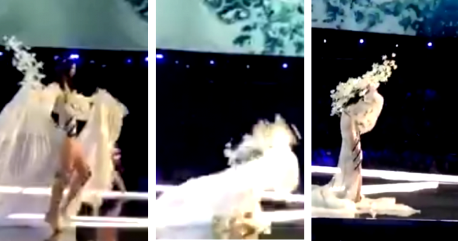 Chinese Model Slips on Runway During Victoria’s Secret Fashion Show