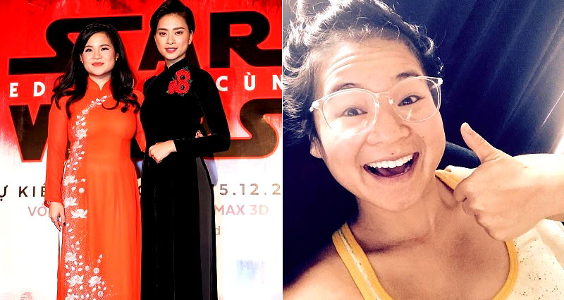 Kelly Marie Tran Promotes New Star Wars Movie in Traditional Vietnamese Dress