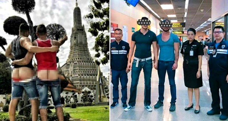 Thai Police Arrest American Couple for Taking Bare Butt Instagram Photos at Sacred Temple