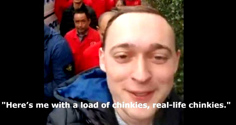 ‘Drunk’ Scottish Man Films Himself Attacking Asian Group With Racial Slurs