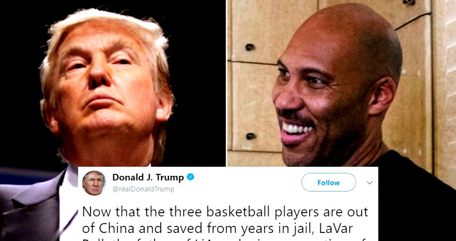 Trump Wishes He Left ‘Ungrateful’ Shoplifting UCLA Players in Chinese Jail