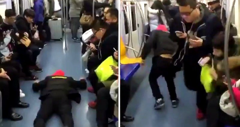 Chinese Commuter Fakes a Seizure on the Train to Get a Seat