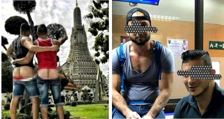 Gay Couple Faces Years of Harsh Punishment in Thailand For Exposing Themselves at Sacred Temple