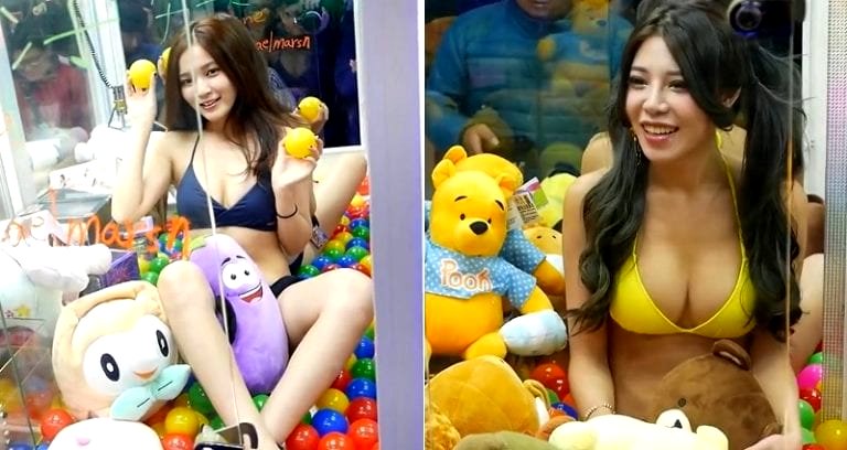 Taiwanese Arcade Draws Backlash for Putting Bikini-Clad Women Inside Claw Machines