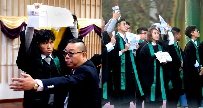 Hong Kong Students Kicked Out of Graduation For Sitting During Chinese National Anthem