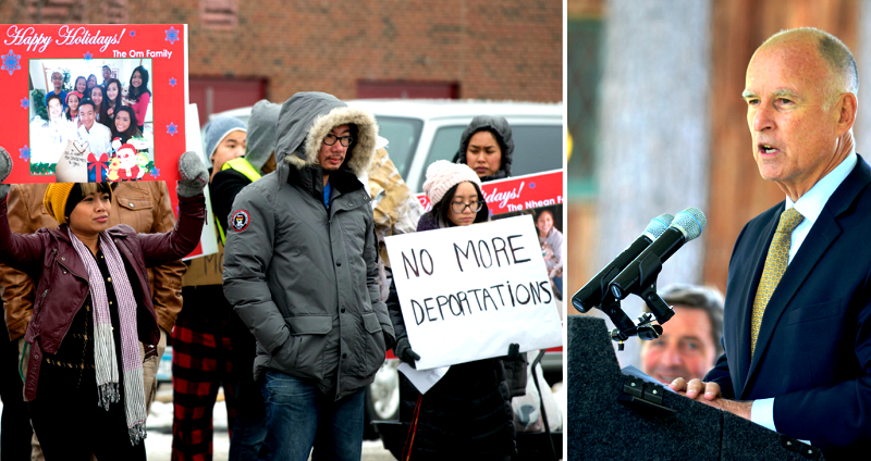 California Governor Jerry Brown Defies Trump, Pardons 132 Cambodians Set for Deportation