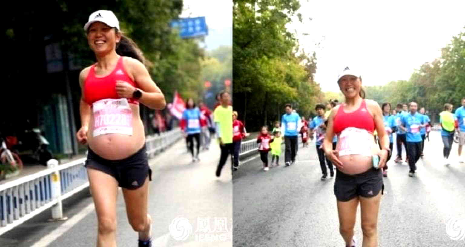 Chinese Supermom Finishes 1.2 Mile Race Despite Being 5 Months Pregnant