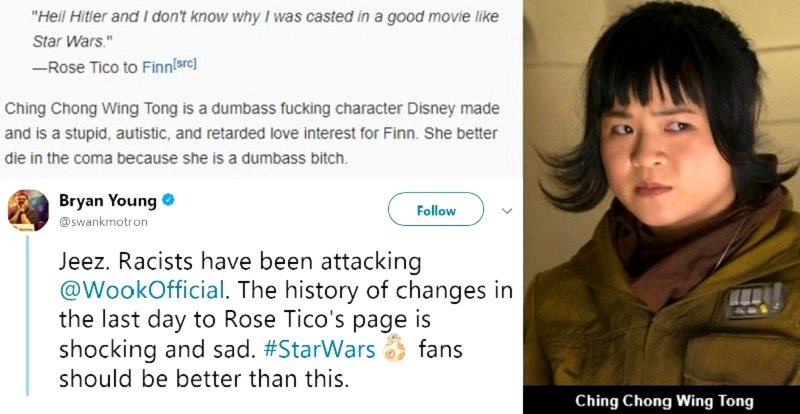 Bitter Racists Attack Kelly Marie Tran’s Star Wars Wookieepedia