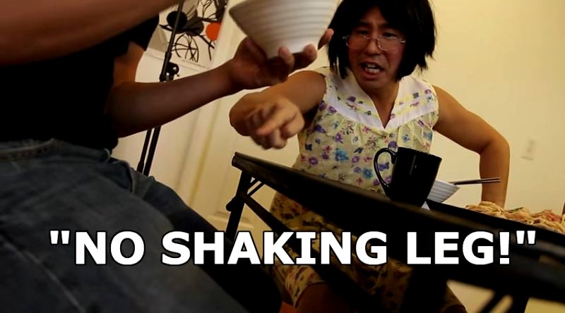 Why You Should Never Shake Your Leg if You are Asian