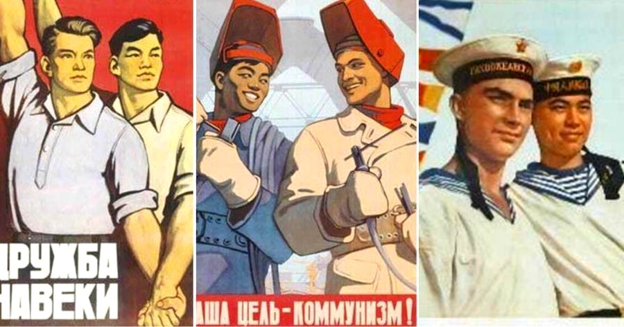 Chinese-Soviet Propaganda Posters Are Basically Beautiful Couples on Gaycation