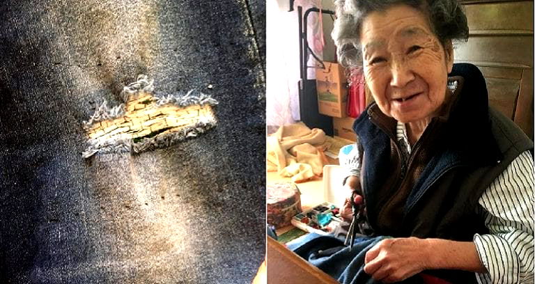 Japanese Grandma Goes Viral After Finding Granddaughter’s Ripped Designer Jeans